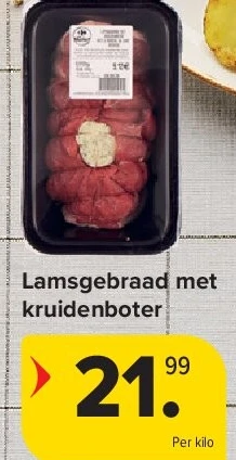 Lamsgebraad met kruidenboter