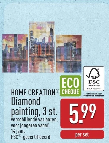 Diamond painting, 3st.