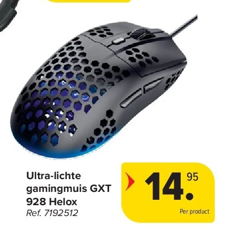 Ultra-lichte gamingmuis GXT 928 Helox