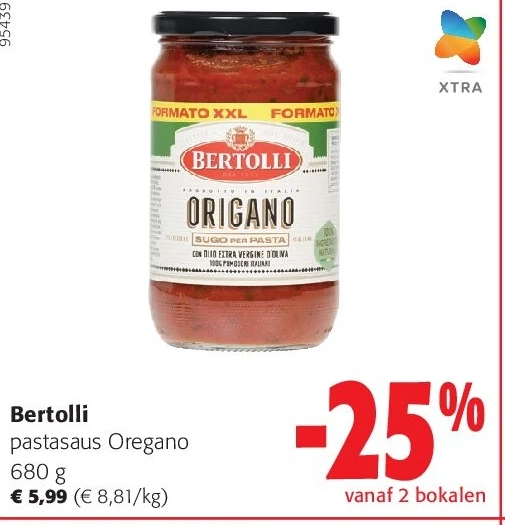 Bertolli pastasaus Oregano 680 g