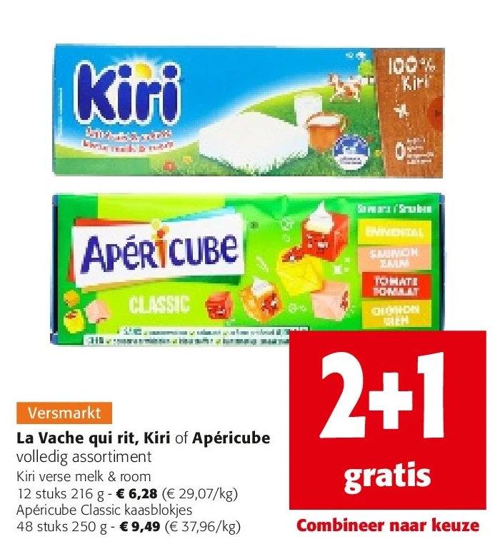 Kiri verse melk & room 12 stuks 216 g