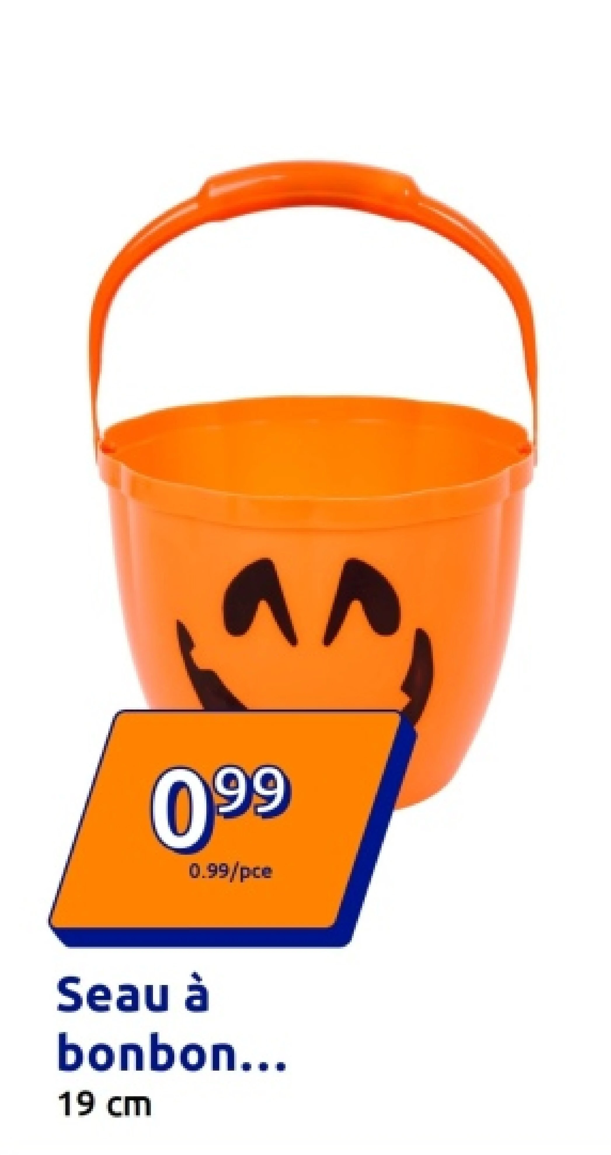 Seau à bonbon avec éclairage LED
