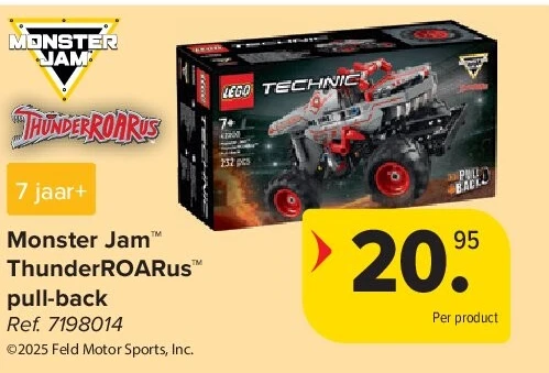 Monster Jam™ ThunderROARus™ pull-back
