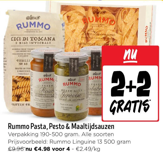 Rummo Pasta, Pesto & Maaltijdsauzen
