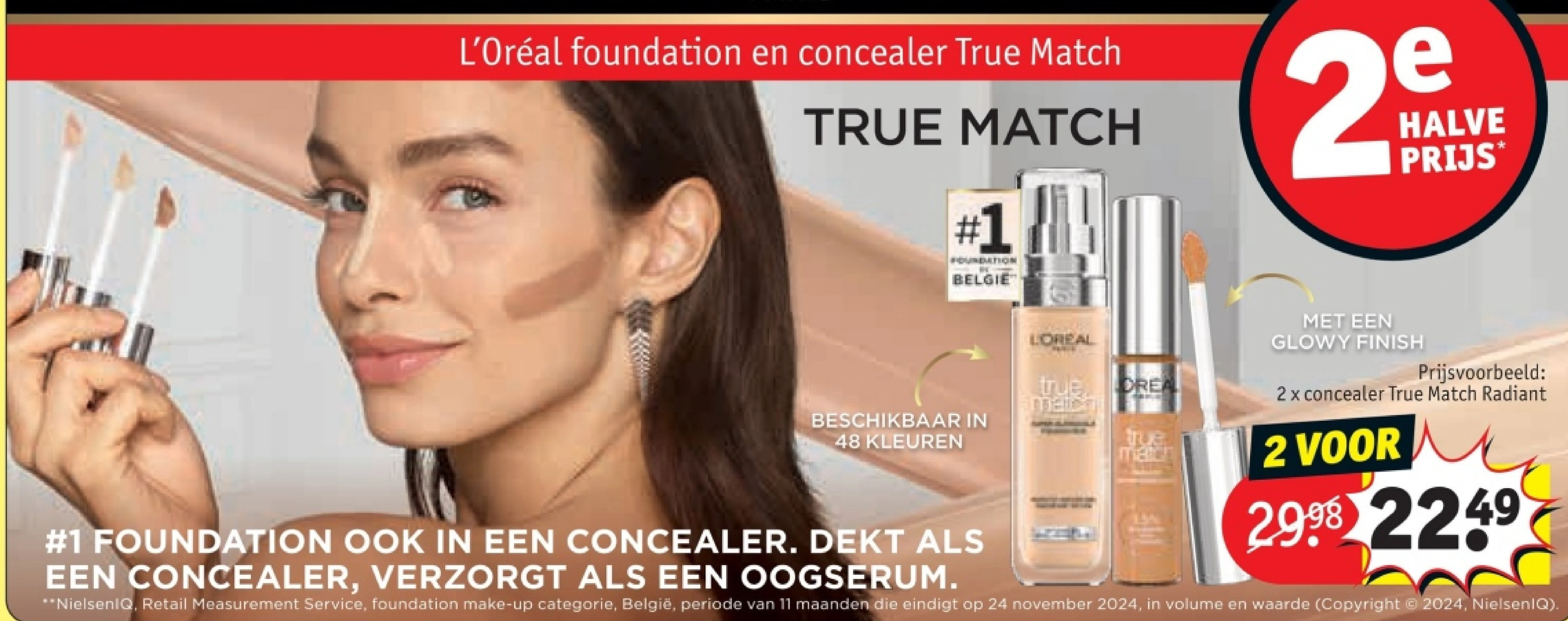 2 x concealer True Match Radiant