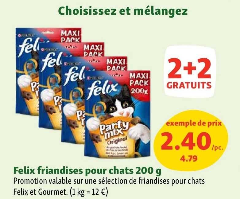 Felix friandises pour chats 200 g