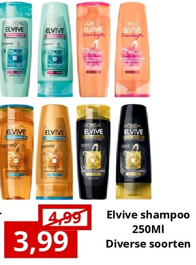 Elvive shampoo 250Ml Diverse soorten