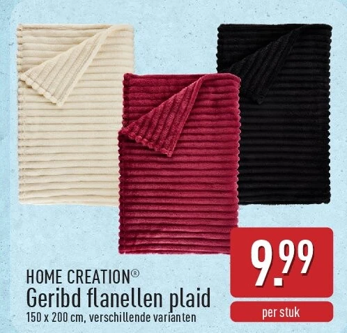 Geribd flanellen plaid