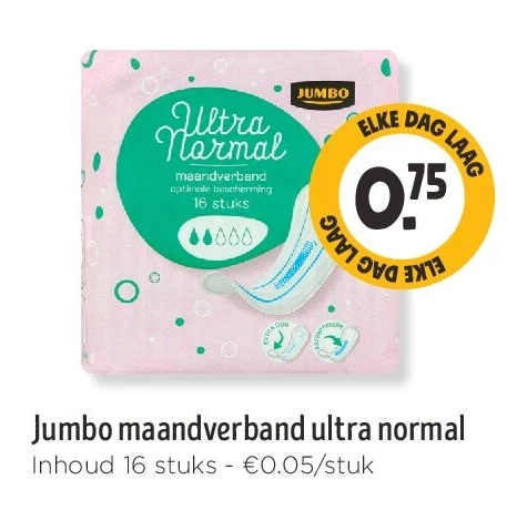 Jumbo maandverband ultra normal