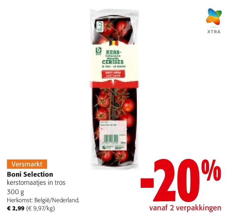 Boni Selection kerstomaatjes in tros 300 g