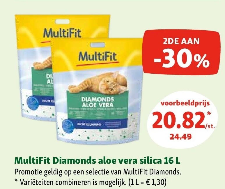 MultiFit Diamonds aloe vera silica 16 L