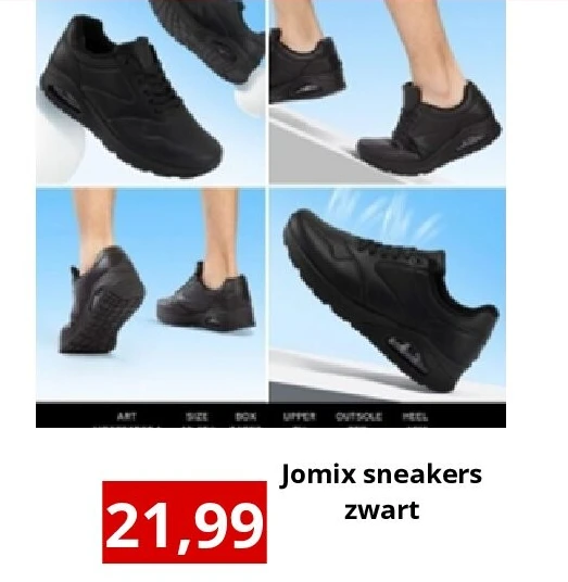 Jomix sneakers zwart