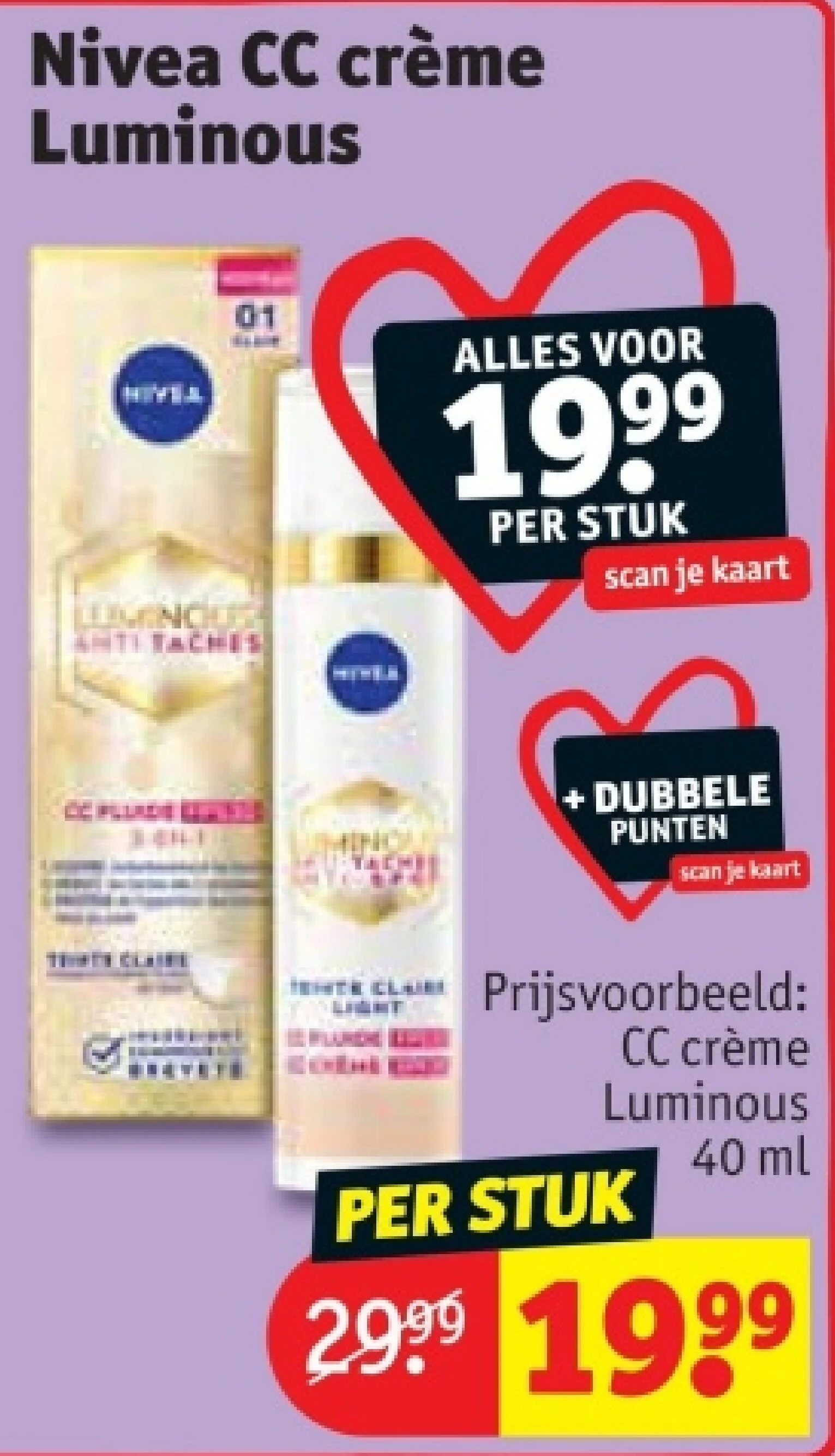 Nivea CC crème Luminous