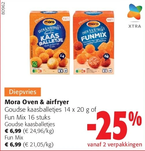 Mora Oven & airfryer Goudse kaasballetjes