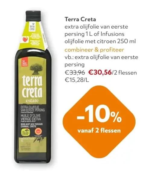 Terra Creta extra olijfolie van eerste persing