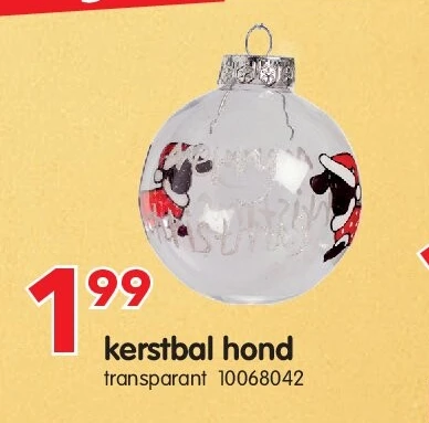kerstbal hond