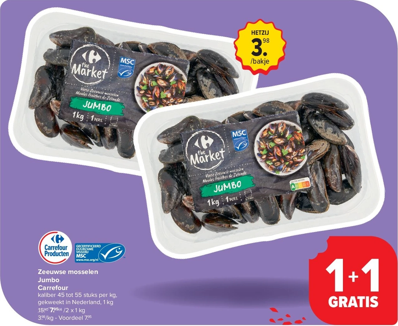Zeeuwse mosselen Jumbo Carrefour