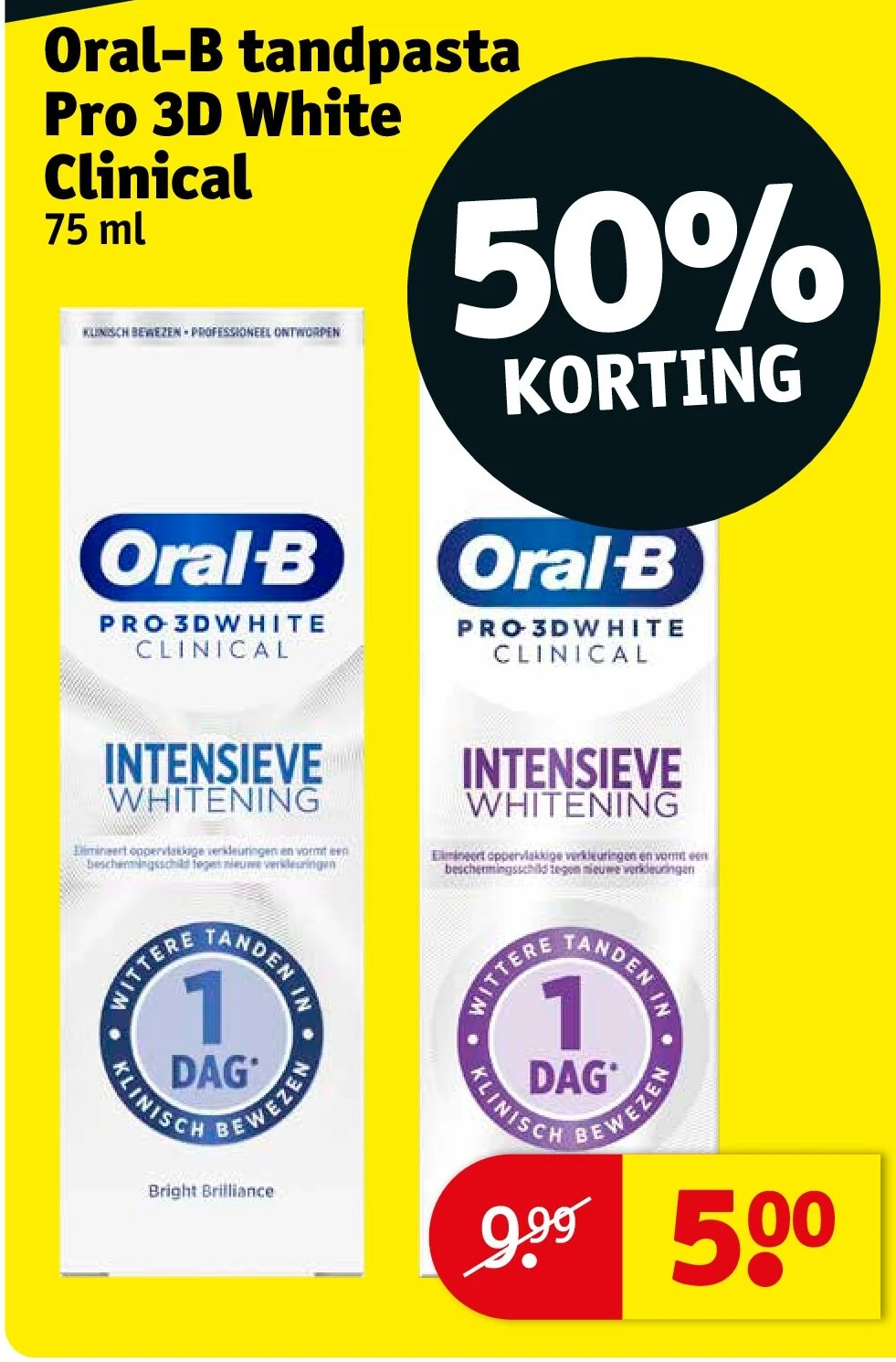 Oral-B tandpasta Pro 3D White Clinical