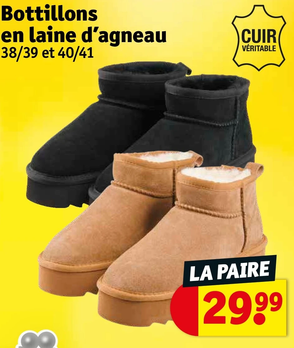 Bottillons en laine d’agneau