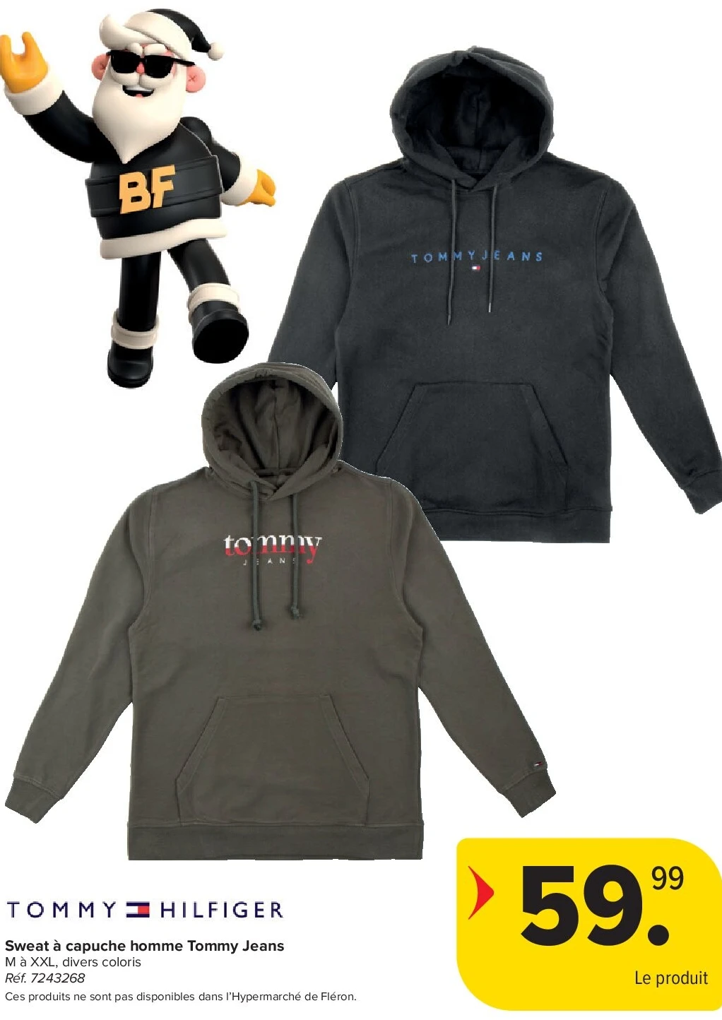 Sweat à capuche homme Tommy Jeans