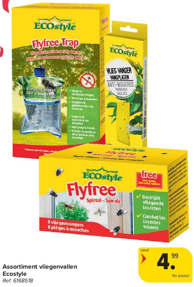Assortiment vliegenvallen Ecostyle
