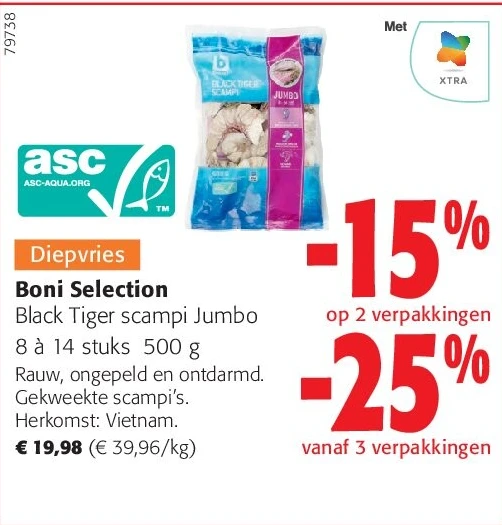 Boni Selection Black Tiger scampi Jumbo