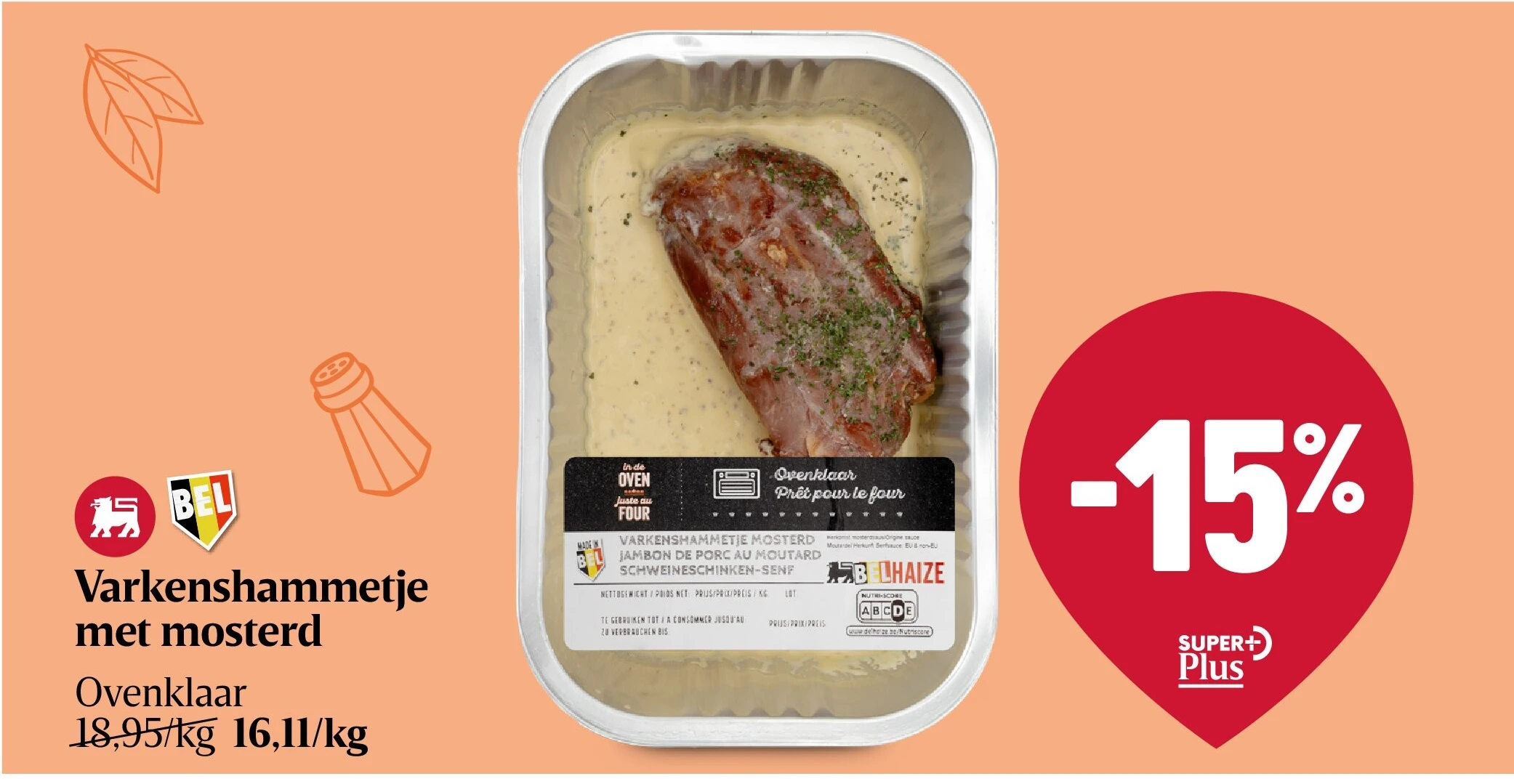 Varkenshammetje met mosterd