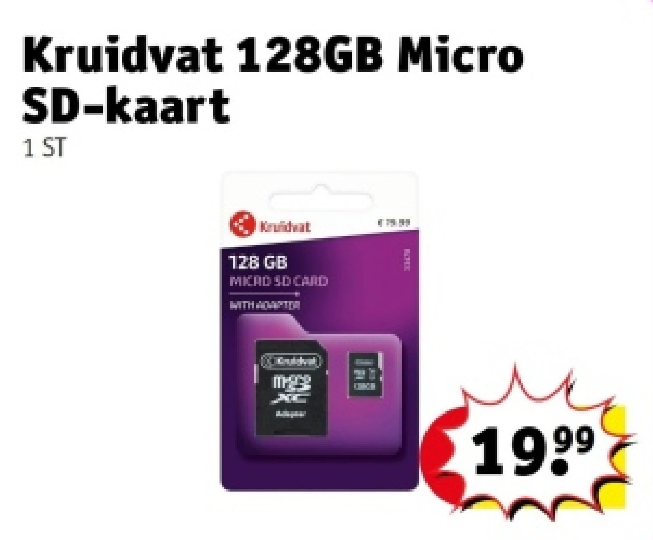 Kruidvat 128GB Micro SD-kaart