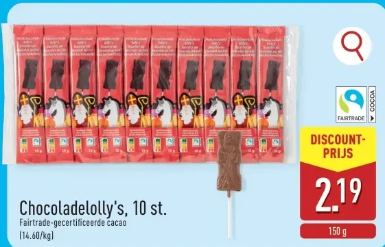 Chocoladelolly's, 10 st.