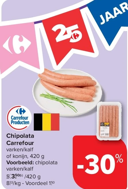Chipolata Carrefour