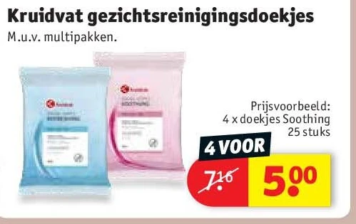 Kruidvat gezichtsreinigingsdoekjes