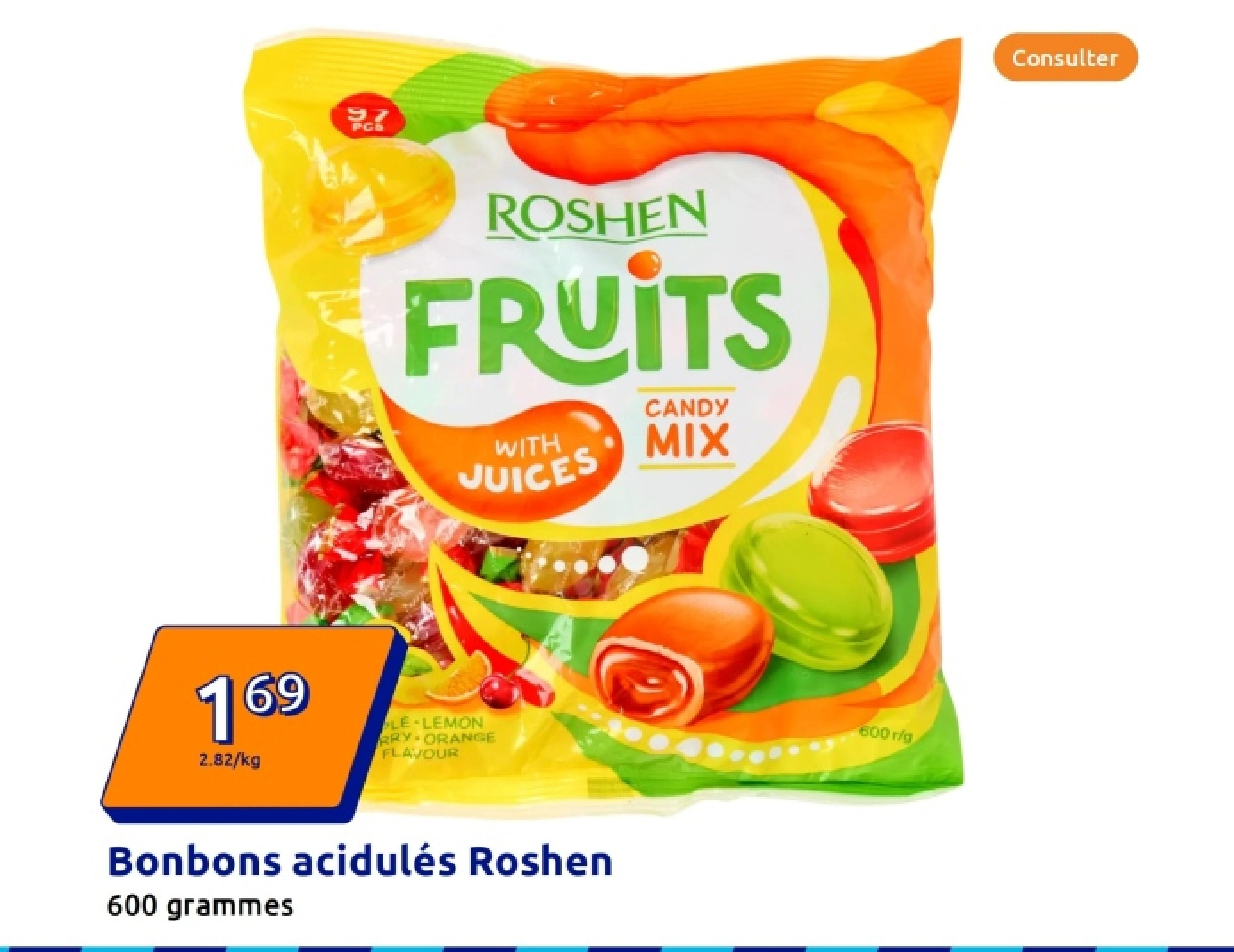 Bonbons acidulés Roshen