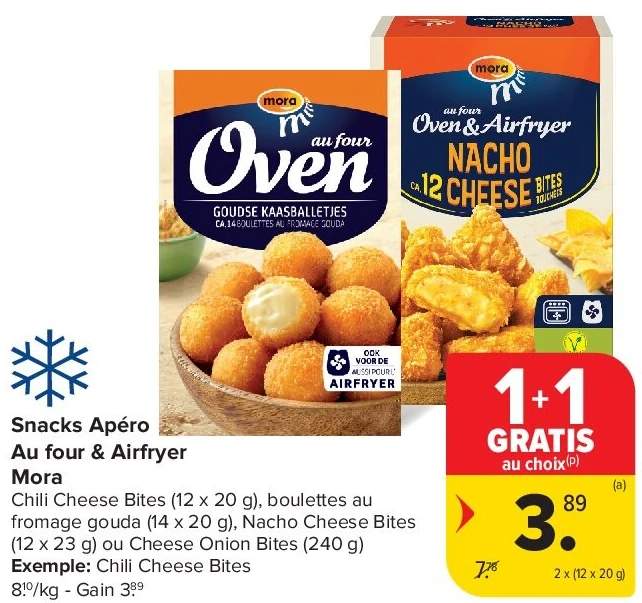 Snacks Apéro Au four & Airfryer Mora 2 x (12 x 20 g)