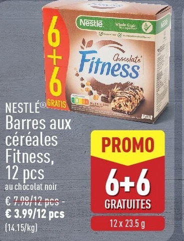 Barres aux céréales Fitness, 12pcs