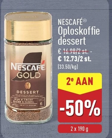 Oploskoffie dessert