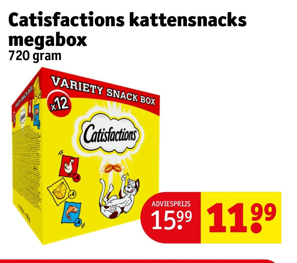 Catisfactions kattensnacks megabox