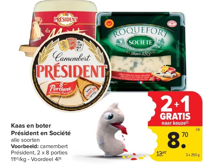 Kaas en boter Président en Société