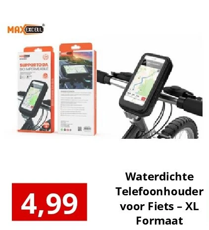 Waterdichte Telefoonhouder voor Fiets - XL Formaat