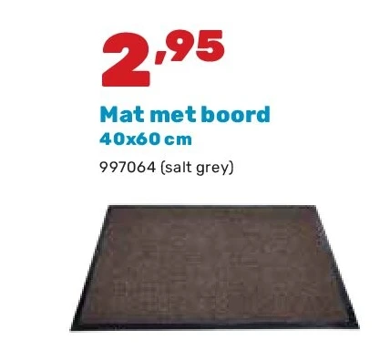 Mat met boord 40x60 cm
