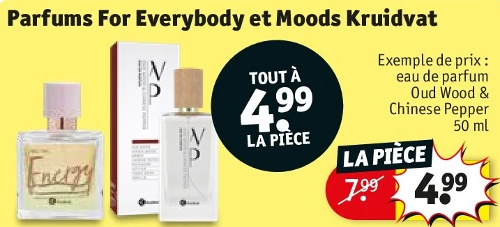 Parfums For Everybody et Moods Kruidvat