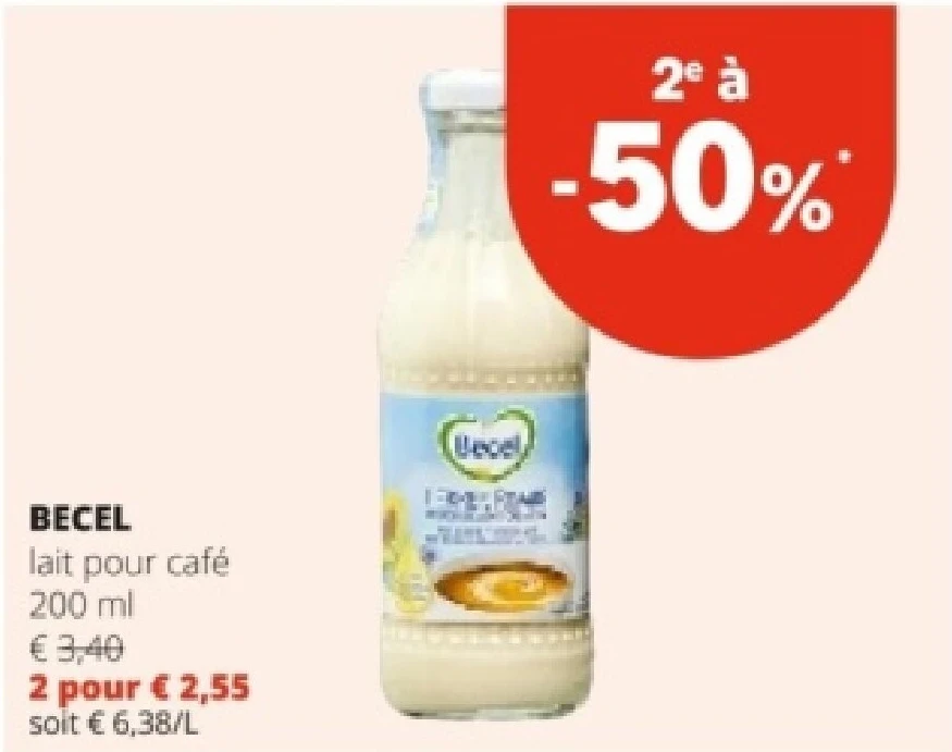 BECEL lait pour café 200 ml