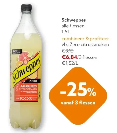 Schweppes Zero citrussmaken
