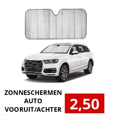 ZONNESCHERMEN AUTO VOORUIT/ACHTER