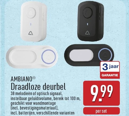 Draadloze deurbel