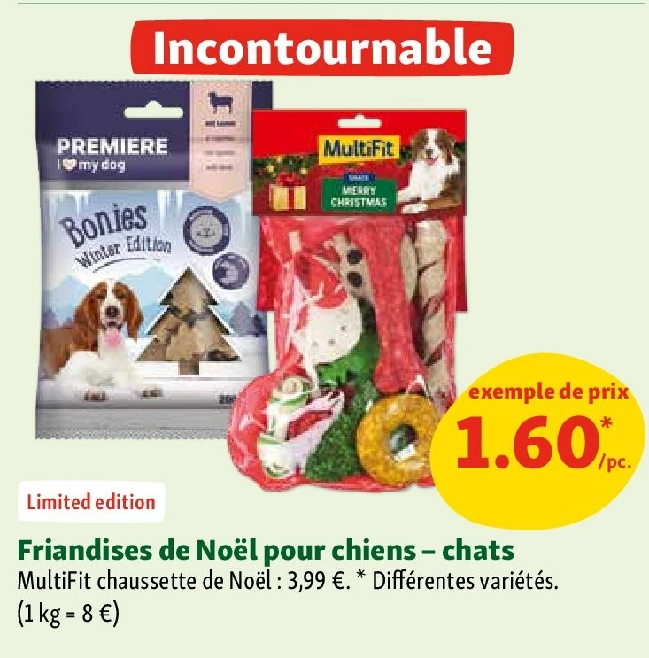 Friandises de Noël pour chiens - chats