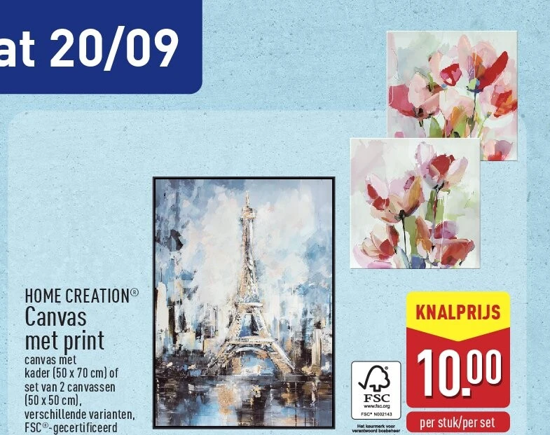 Canvas met print