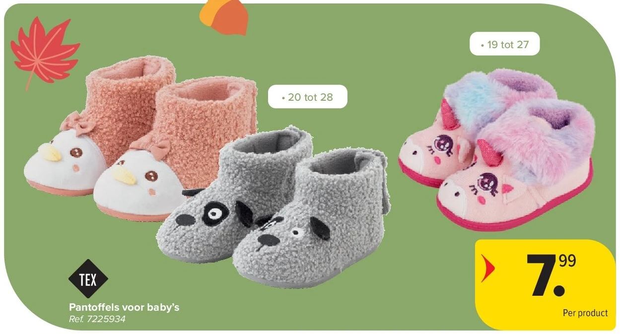 Pantoffels voor baby’s