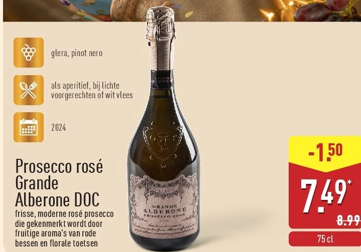 Prosecco rosé Grande Alberone DOC
