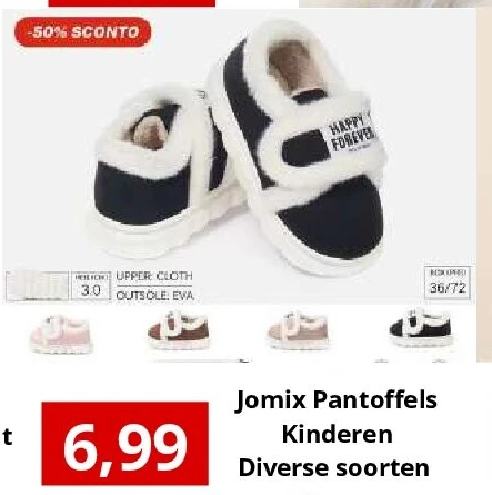 Jomix Pantoffels Kinderen Diverse soorten