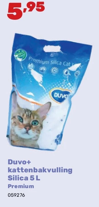 Duvo+ kattenbakvulling Silica 5 L Premium